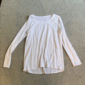 lululemon athletica White Long Sleeve Tee